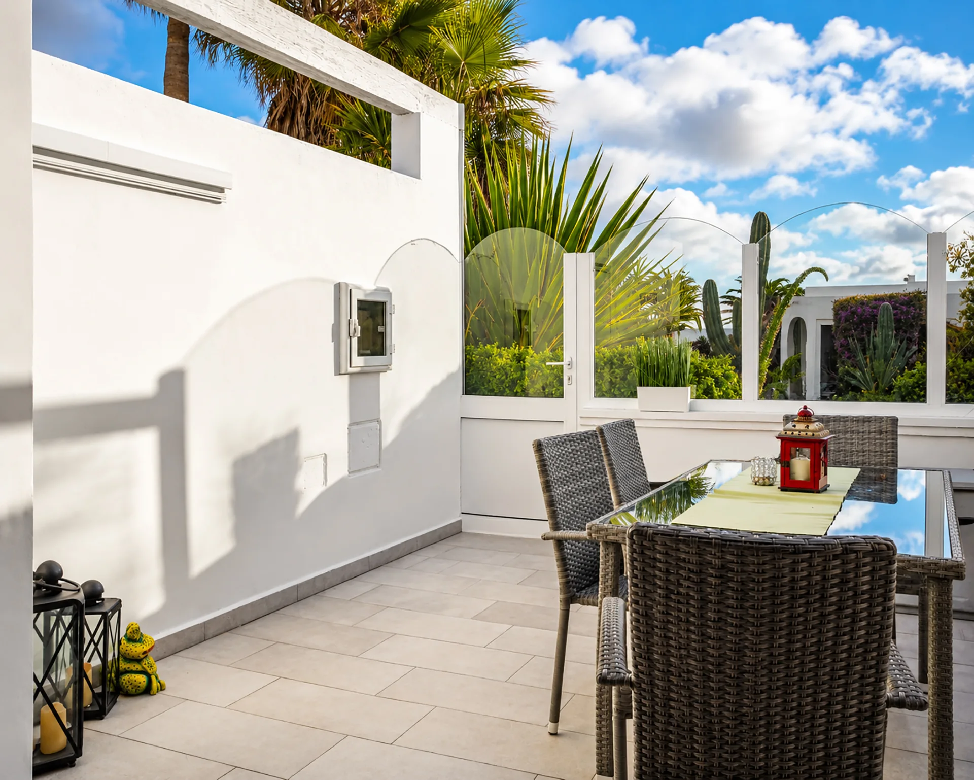 Sonnige Terrasse zum Erholen